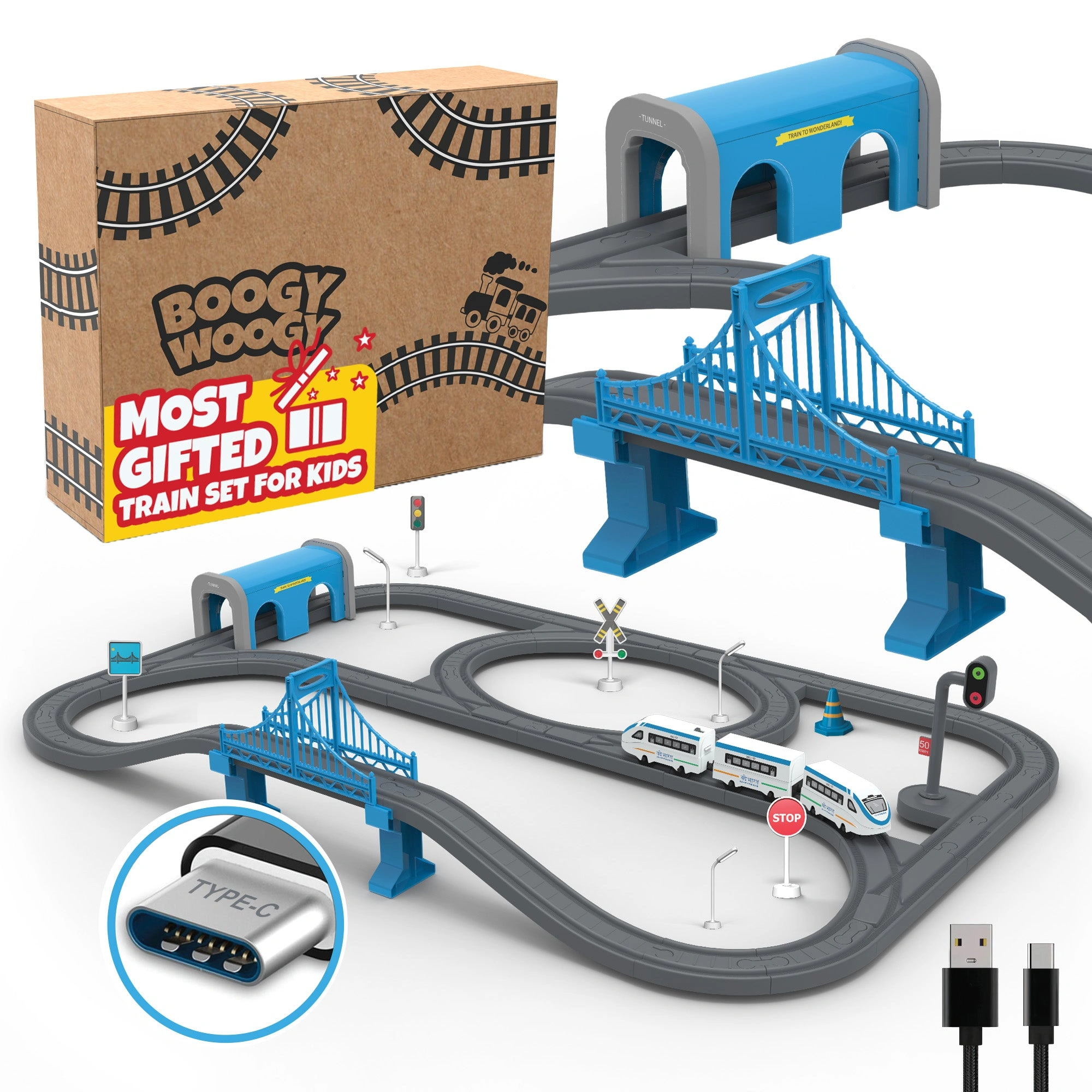 Blast Off with the Bharat Express! Magnetic Train Set - Perfect for Little Engineers (3+)